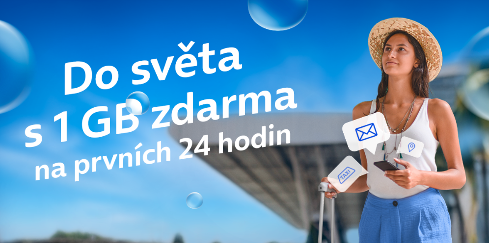 Roaming 1 GB zdarma na prvních 24 hodin